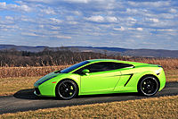 Lime Green Lamborghini Gallardo 2 